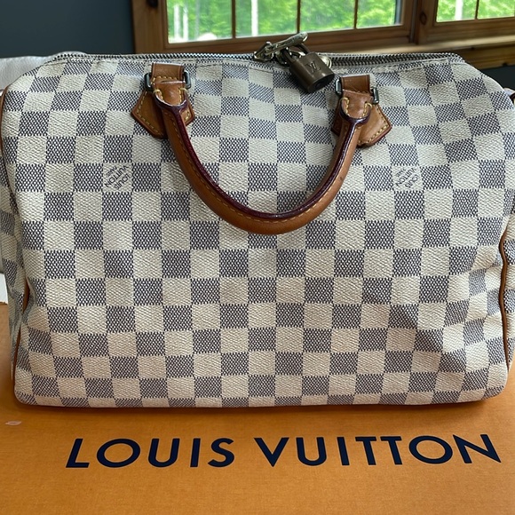 Louis Vuitton Damier Azur Speedy Bandouliere 30 - Picture 2 of 9